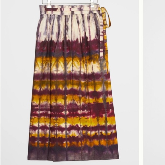 Anthropologie NWOT Heidi Tie-Dye Wrap Skirt Size M - Picture 2 of 11